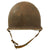 Original U.S. WWII 1943 McCord M1 Front Seam Fixed Bale Helmet with Marine Named Firestone Liner - Roy F. Ricker Original Items
