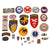 Original U.S. WWII Airborne Patch & Insignia Lot - Sterling Parachute Wings & Sweetheart Pieces - 24 Items Total