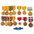 Original U.S. WWII - Korean War Era Medal & Insignia Lot - Two Medal Bars Original Items