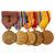 Original U.S. WWII - Korean War Era Medal & Insignia Lot - Two Medal Bars Original Items