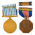 Original U.S. WWII - Korean War Era Medal & Insignia Lot - Two Medal Bars Original Items