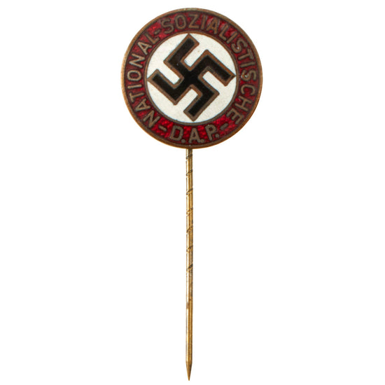 Original German WWII NSDAP Party Enamel Membership Badge Lapel Stick Pin Original Items