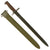 Original U.S. WWI M1905 Springfield 16 inch Rifle Bayonet Marked S.A. with WWII M3 USN Mk I Scabbard - Dated 1918 Original Items