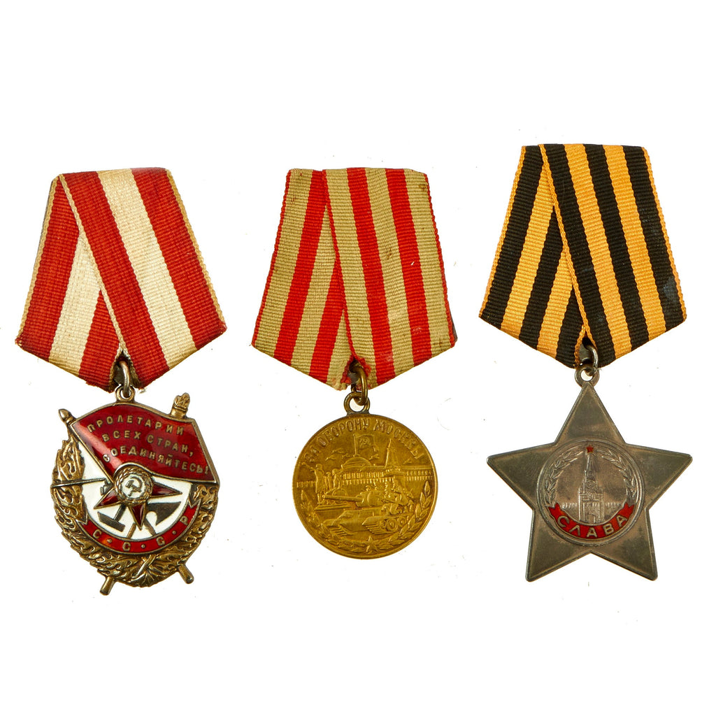 Original Soviet WWII Medal Lot - 3 Medals Original Items