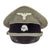 Original Rare German WWII Waffen SS Officer's Schirmmütze Visor Cap marked Deutsche Facharbeit - Schutzstaffel Original Items