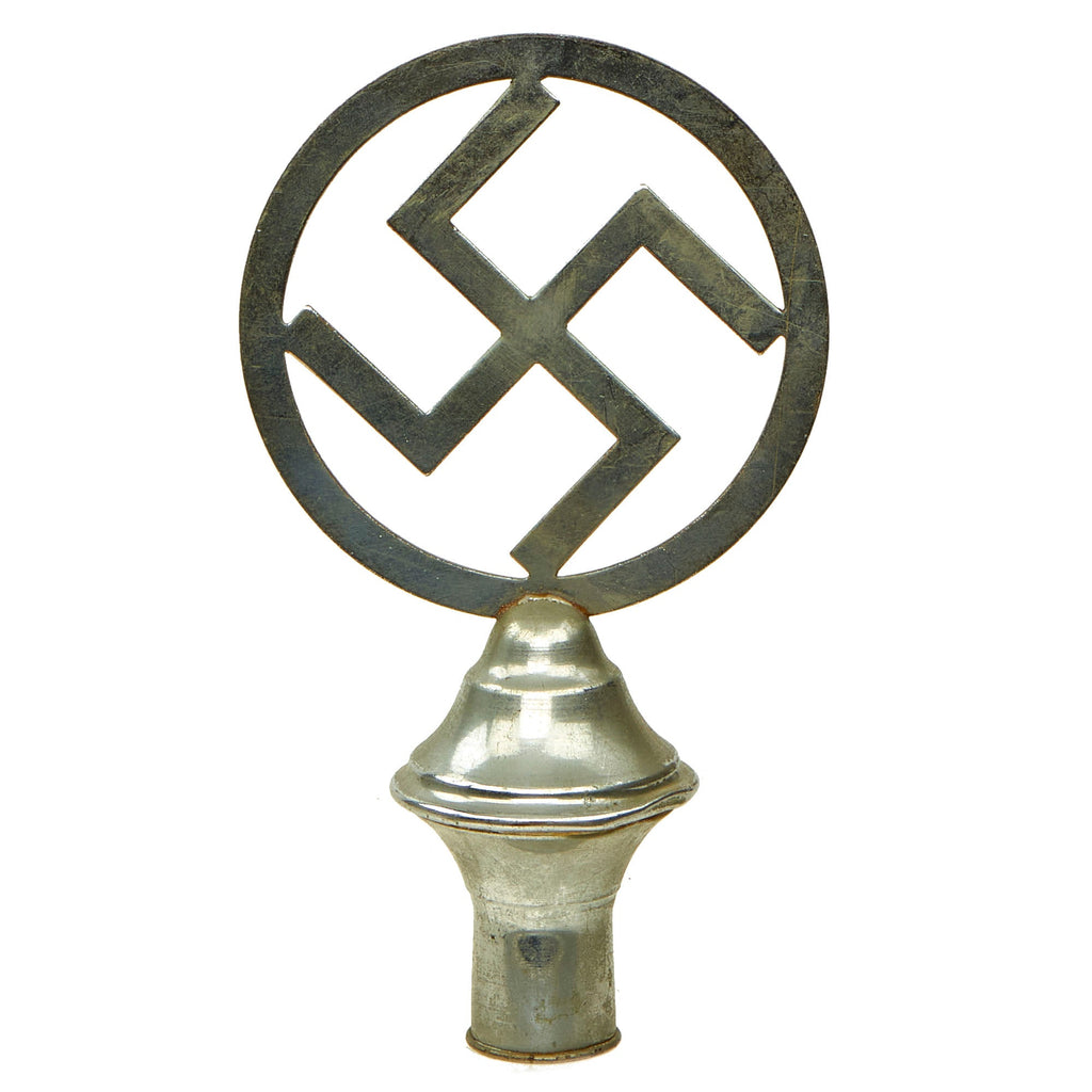 Original German WWII NSDAP National Socialist Party Plated Steel Flag Pole Finial Original Items