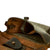 Original German WWII P.08 Luger Pistol Black Leather Hardshell Holster by Carl Busse - Dated 1941 Original Items