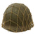 Original U.S. WWII Named M1 Front Seam Fixed Bale Helmet with Westinghouse Liner & Helmet Net Original Items