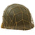 Original U.S. WWII Named M1 Front Seam Fixed Bale Helmet with Westinghouse Liner & Helmet Net Original Items