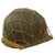Original U.S. WWII Named M1 Front Seam Fixed Bale Helmet with Westinghouse Liner & Helmet Net Original Items