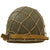 Original U.S. WWII Named M1 Front Seam Fixed Bale Helmet with Westinghouse Liner & Helmet Net Original Items