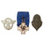 Original German WWII Insignia, Award, and Tinnie Grouping with KvKII, Eastern Medal, and More - 19 Items Original Items