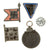 Original German WWII Insignia, Award, and Tinnie Grouping with KvKII, Eastern Medal, and More - 19 Items Original Items