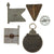 Original German WWII Insignia, Award, and Tinnie Grouping with KvKII, Eastern Medal, and More - 19 Items Original Items