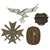 Original German WWII Insignia, Award, and Tinnie Grouping with KvKII, Eastern Medal, and More - 19 Items Original Items