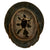 Original German WWII Battle Damaged "Dug Up" M40 Single Decal SS Helmet with Liner & Chinstrap - EF66 Original Items