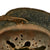 Original German WWII Battle Damaged "Dug Up" M40 Single Decal SS Helmet with Liner & Chinstrap - EF66 Original Items