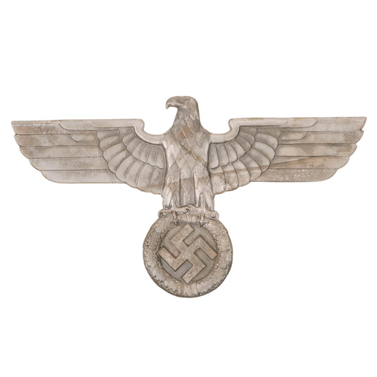 Original German WWII 24 Inch Aluminum Railroad Train Eagle by PS - Deutsche Reichsbahn Adler Original Items
