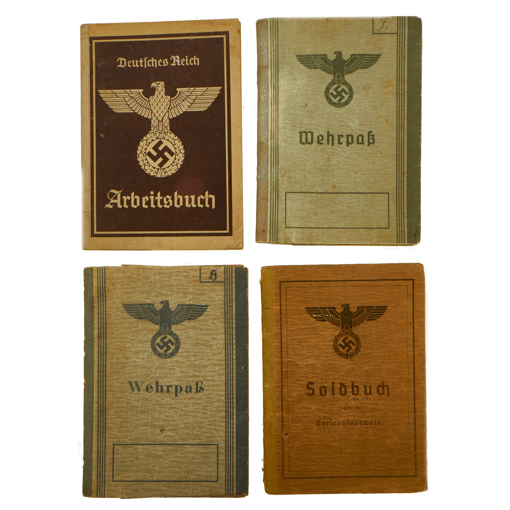 DRAFT Original German WWII Soldbuch Soldier Identity & Payment Book of Obergrenadier Lorenz - USGI Captured in Italy Original Items
