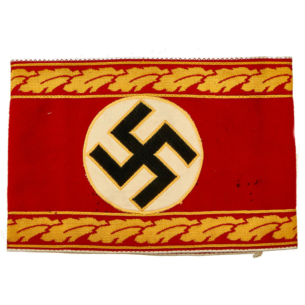 Original German WWII NSDAP Kreisleitung District Leadership Head Department Leader Armband with RZM Tag Original Items