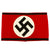 Original German Pre-WWII Unissued SS Member's Wool & Rayon Multi-Piece Armband with Paper SS RZM Tag Original Items