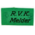 Original German WWII Reichs Defense Commission Messenger Armband with Issue Stamps - R.V.K. Melder Original Items