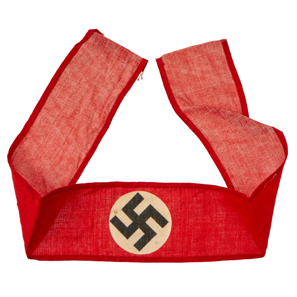 Original German WWII NSDAP Party Printed Cotton Overcoat Armband Original Items