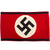 Original German WWII Unissued SS Member's Wool & Rayon Multi-Piece Armband with Paper SS RZM Tag Original Items