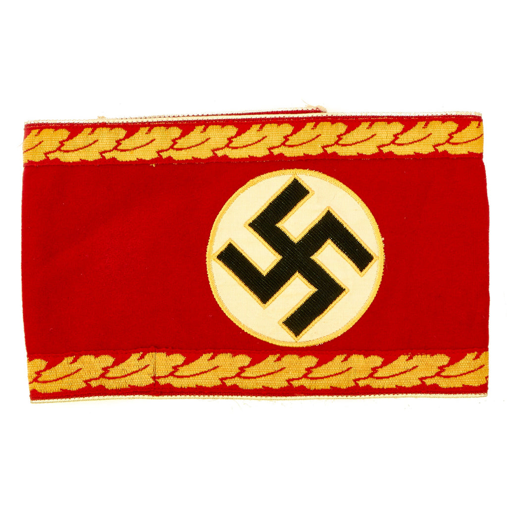 Original German WWII NSDAP Kreisleitung District Leadership Department Leader Armband with RZM Tag Original Items
