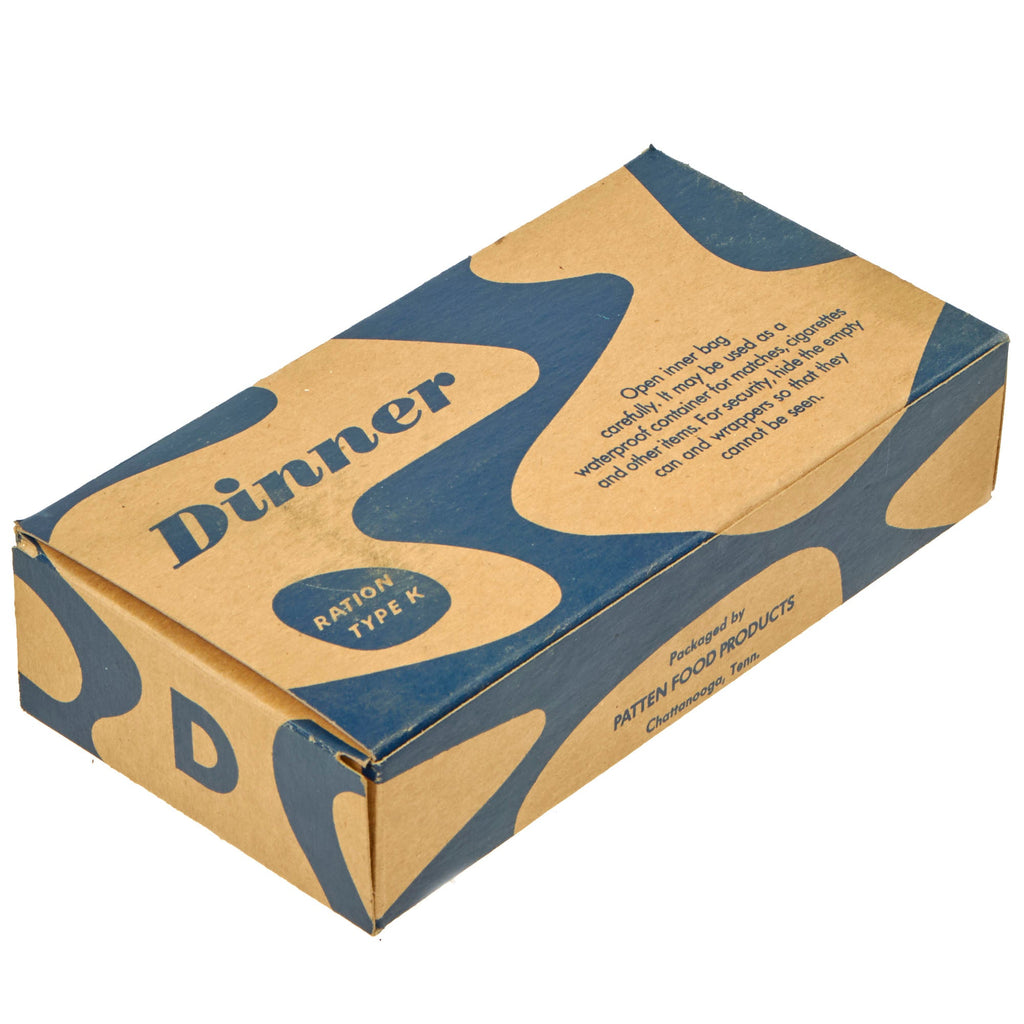 Original U.S. WWII K-Ration "Morale Series" Dinner Meal Unit by Patten Food Products - Sealed Original Items