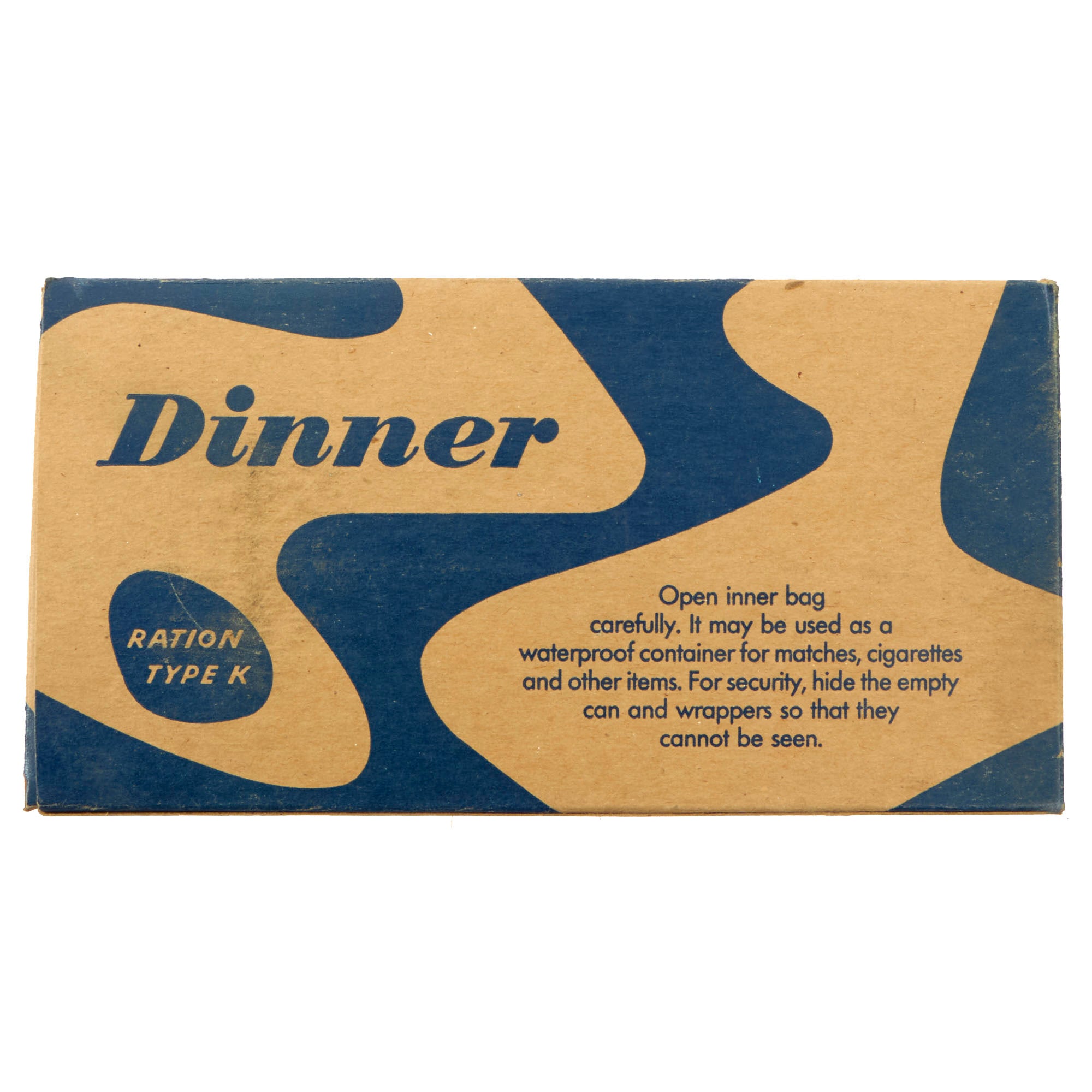 K Ration Dinner Unit Original U.S. WWII K-Ration
