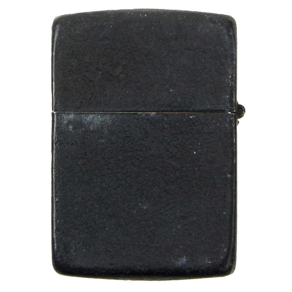 Original U.S. WWII Black Crackle Zippo Lighter International Military Antiques