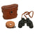 Original U.S. WWII 6x30 M5 Binoculars By Wollensak With Case & Strap - Unissued Original Items