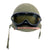 Original U.S. WWII Late War G.I. Gear Lot Featuring Complete M1 Helmet, Field Uniform Set, Gas Mask and More - Unissued to Lightly Worn Items Original Items