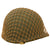 Original U.S. WWII Unissued 1943 M1 McCord Front Seam Fixed Bale Helmet with Net and Westinghouse Liner - Complete Original Items