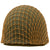 Original U.S. WWII Unissued 1943 M1 McCord Front Seam Fixed Bale Helmet with Net and Westinghouse Liner - Complete Original Items