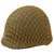 Original U.S. WWII Unissued 1943 M1 McCord Front Seam Fixed Bale Helmet with Net and Westinghouse Liner - Complete Original Items