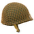 Original U.S. WWII Unissued 1943 M1 McCord Front Seam Fixed Bale Helmet with Net and Westinghouse Liner - Complete Original Items
