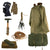 Original U.S. WWII 10th Mountain Division Skiing Troops Uniform and Equipment Set with Pitons & Camp Hale Booklet Original Items
