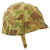 Original U.S. WWII Early Complete 1942 M1 McCord Front Seam Fixed Bale Helmet with Westinghouse Liner and Early USMC 1st Issue Helmet Cover - Excellent Condition Original Items