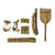 Original U.S. WWII Unissued G.I. Field Gear Lot Featuring M1943 Entrenching Tool, M1910 Pick Mattock Pickaxe and More - 6 Items