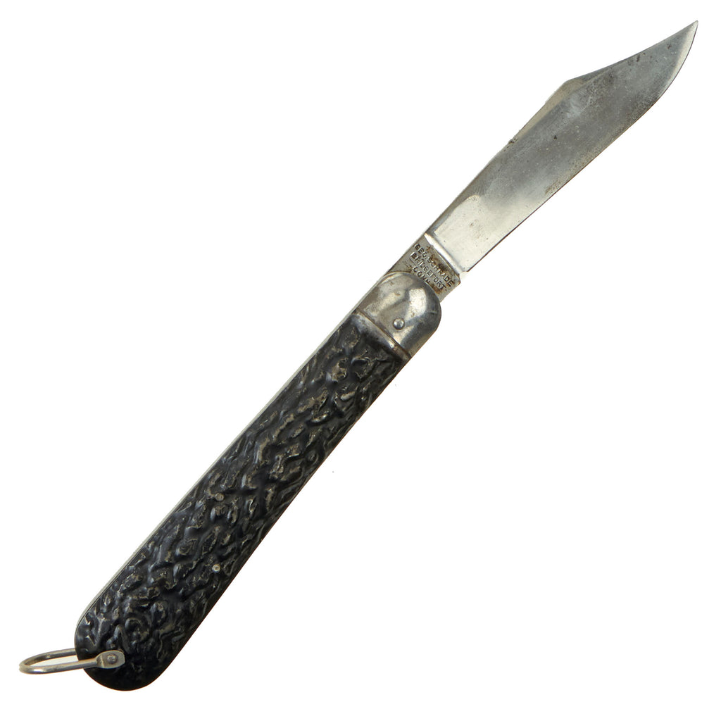 Original U.S. WWII Airborne Schrade Presto “Commando” M2 No.3 Paratrooper Knife with Painted Metal Handle Original Items