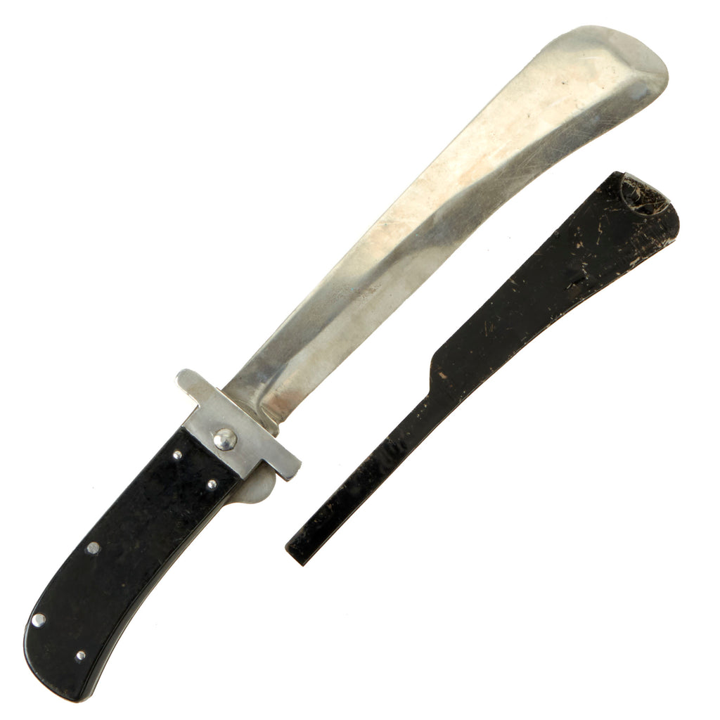Original U.S. WWII USAAF Airmen's Folding Survival Machete by Cattaraugus with Rare Blade Guard Original Items