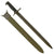 Original U.S. WWII M1942 Garand 16" Bayonet by Union Fork & Hoe with M3 Scabbard - dated 1942 Original Items