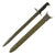 Original U.S. WWII M1942 Garand 16" Bayonet by Union Fork & Hoe with M3 Scabbard - dated 1942 Original Items