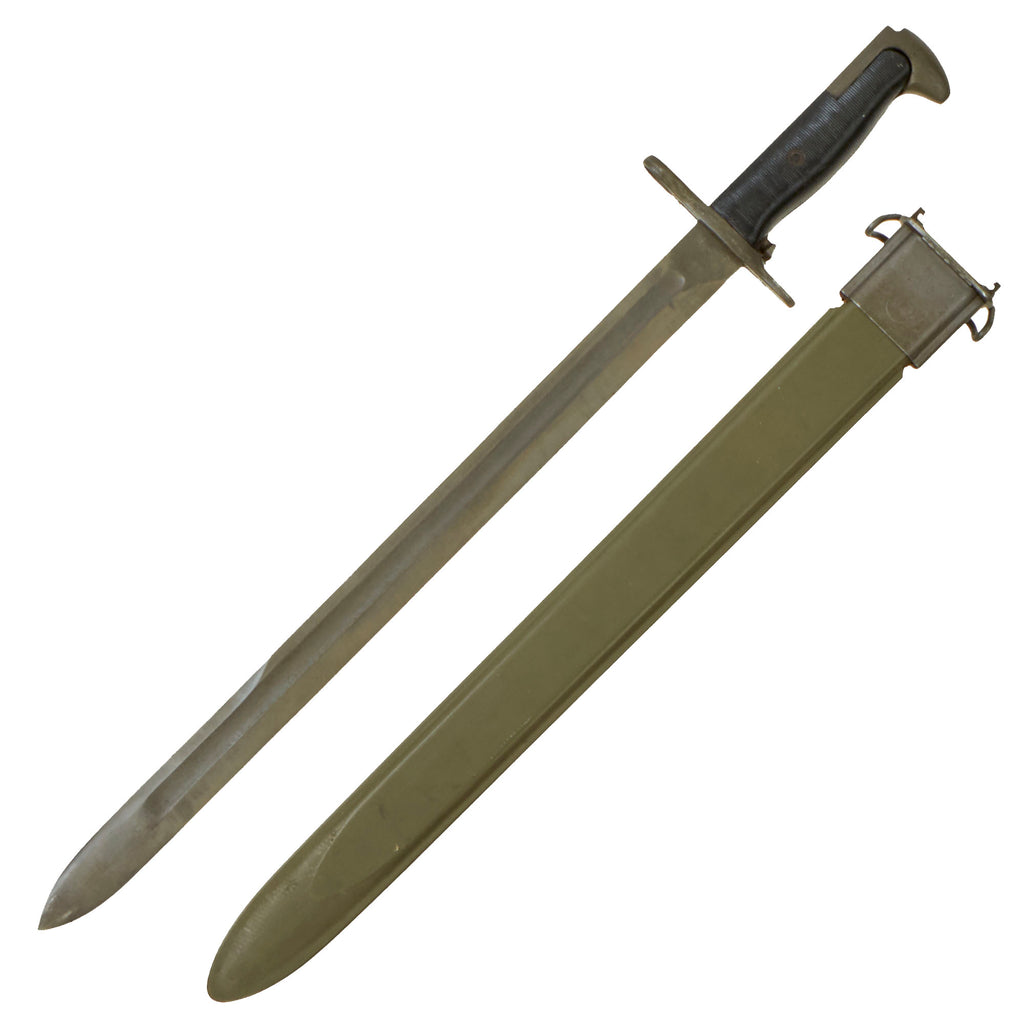 Original U.S. WWII Unissued M1942 Garand Rifle 16 inch Bayonet by PAL with M3 Scabbard - dated 1942 Original Items
