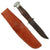 Original U.S. WWII USN Mark 1 Robeson ShurEdge No. 20 Fighting Knife with Alloy Pommel and Leather Scabbard Original Items