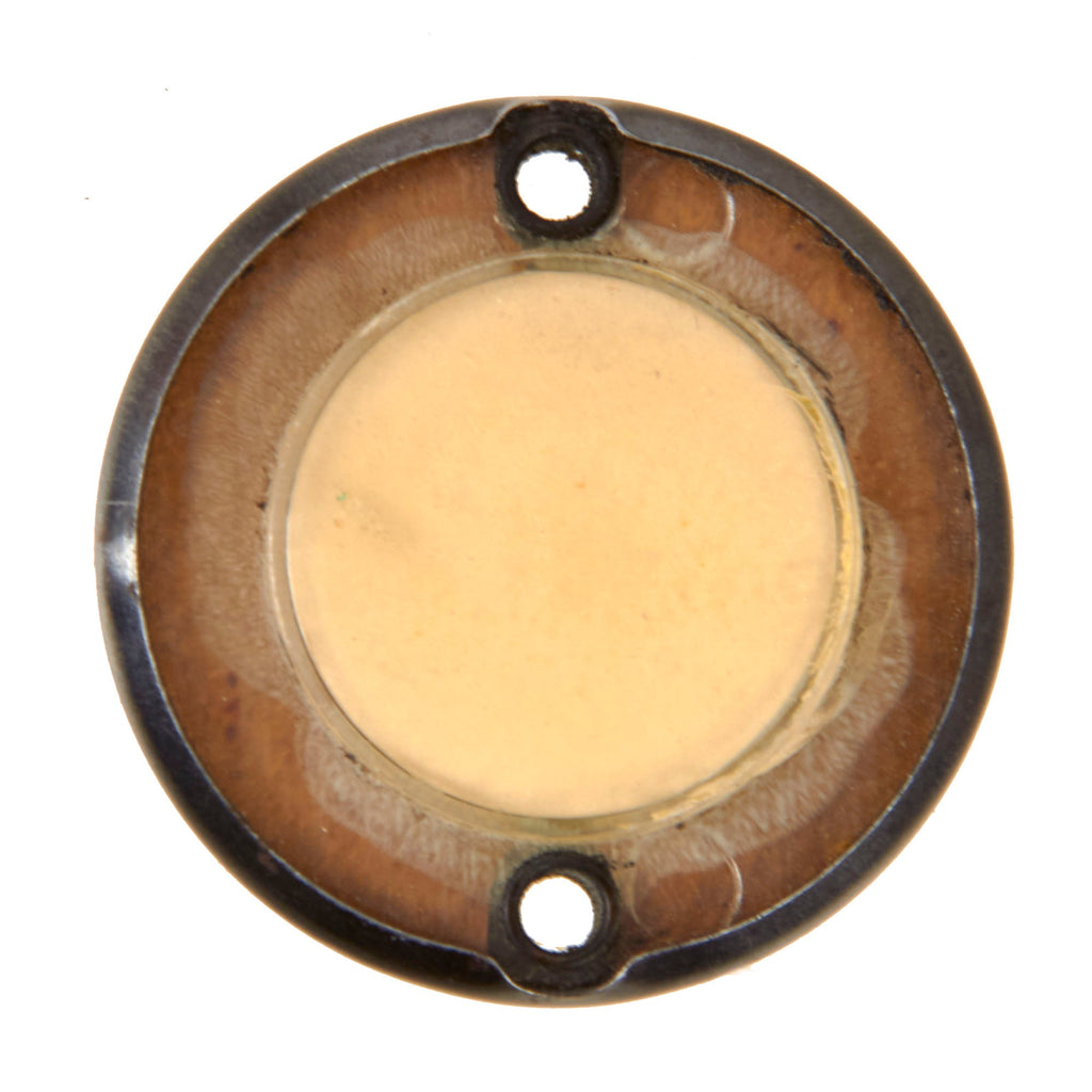 Original U.S. WWII Paratrooper D-Day Normandy Invasion Clip On Luminous Disc Helmet Marker Original Items