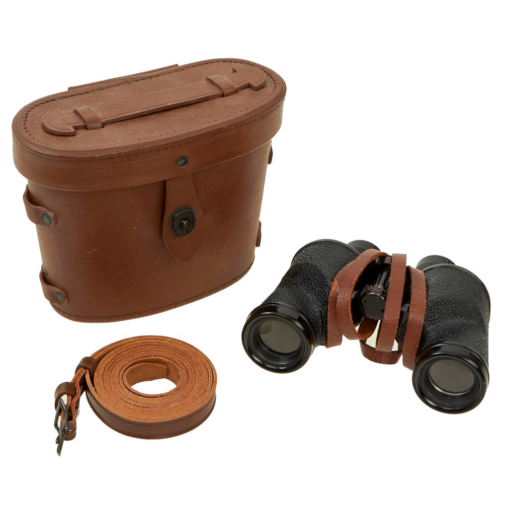 Original U.S. WWII Unissued Condition M6 6x30 Binoculars by Universal Camera Corp. with M17 Leather Case - Dated 1942 Original Items