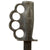 Original U.S. WWII / Korean War Everitt Style Custom Mk3 Knuckle Duster Fighting Knife With M8A1 Scabbard Original Items
